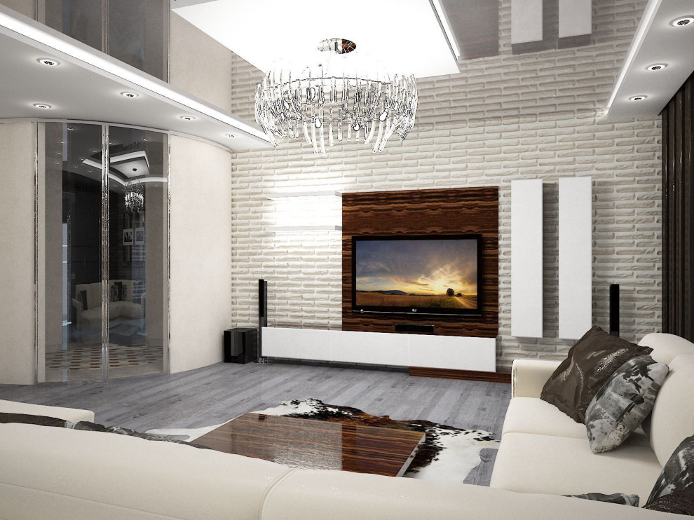 Монохромный интерьер.