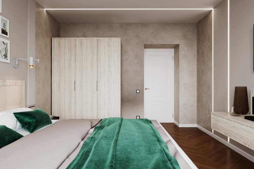 Квартира  с зелёными акцентами