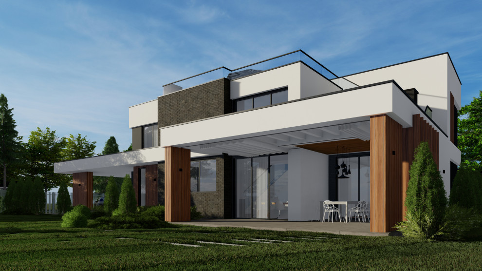 Частный жилой дом в современном стиле