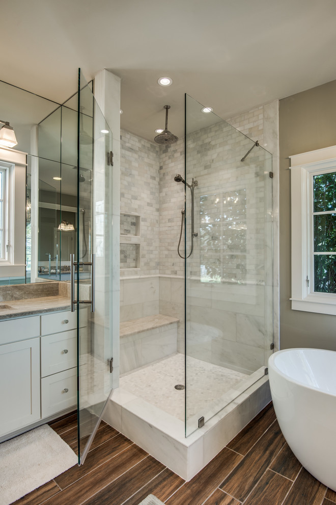 Photo of a large transitional bathroom in Austin.