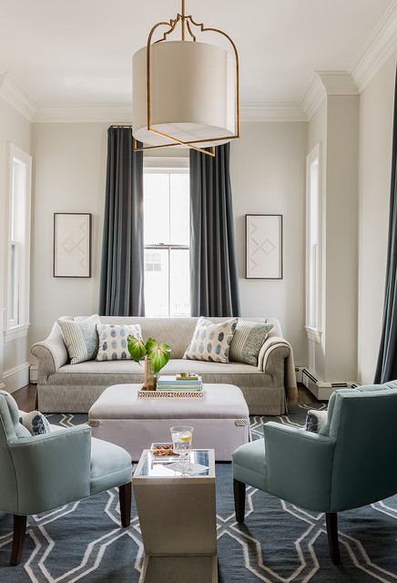 Cambridge, MA transitional-living-room