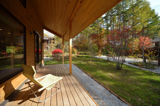 集いの山荘 nordico-terraza-y-balcon