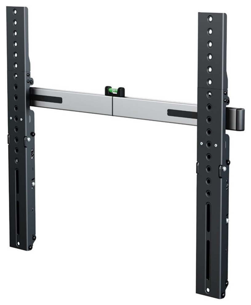 AVF Steel Super Slim TV Wall Mount with Advanced Tilt in Black/Silver