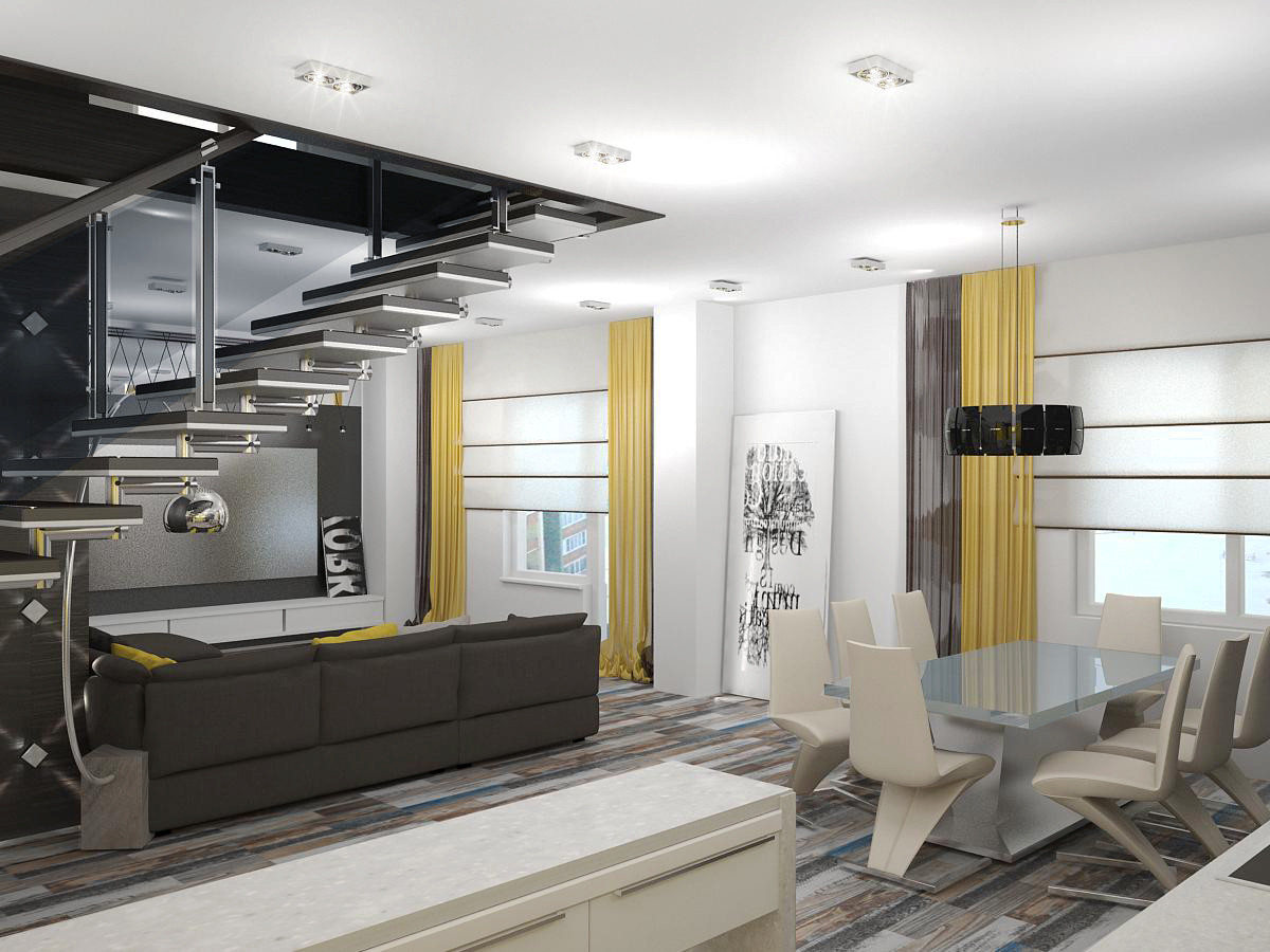 Квартира в современном стиле 260м.кв.