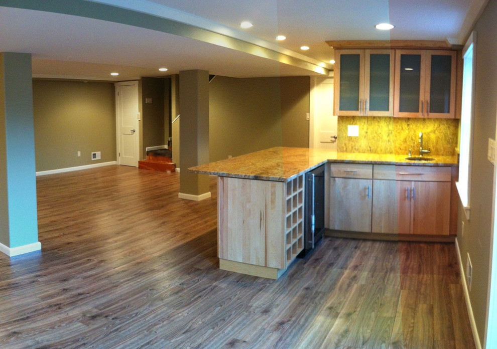Inspiration for a transitional basement remodel in Baltimore