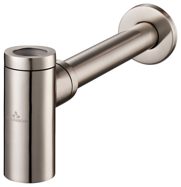 Blossom 1 4 Round Bottle Trap Brushed Nickel