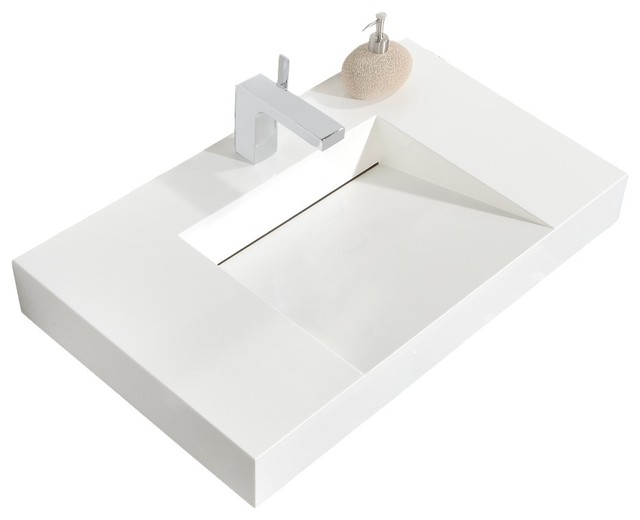 Aquamoon Venice Infinity Modern Bathroom Vessel Sink Contemporary