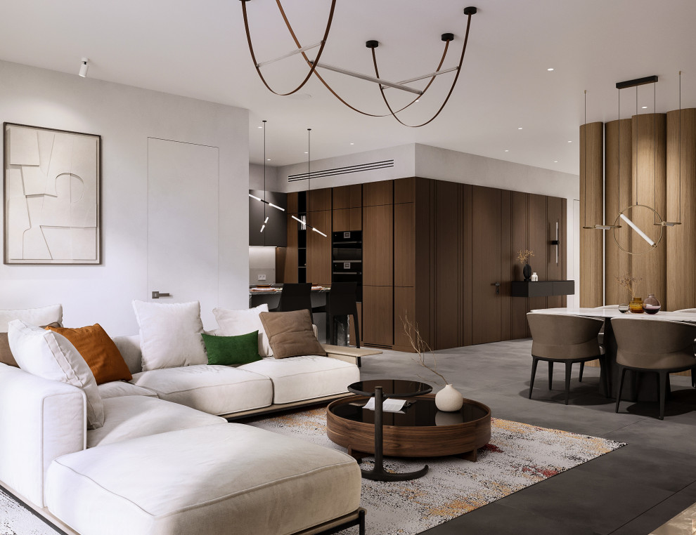 Дизайн-проект квартиры, Москва: гостиная