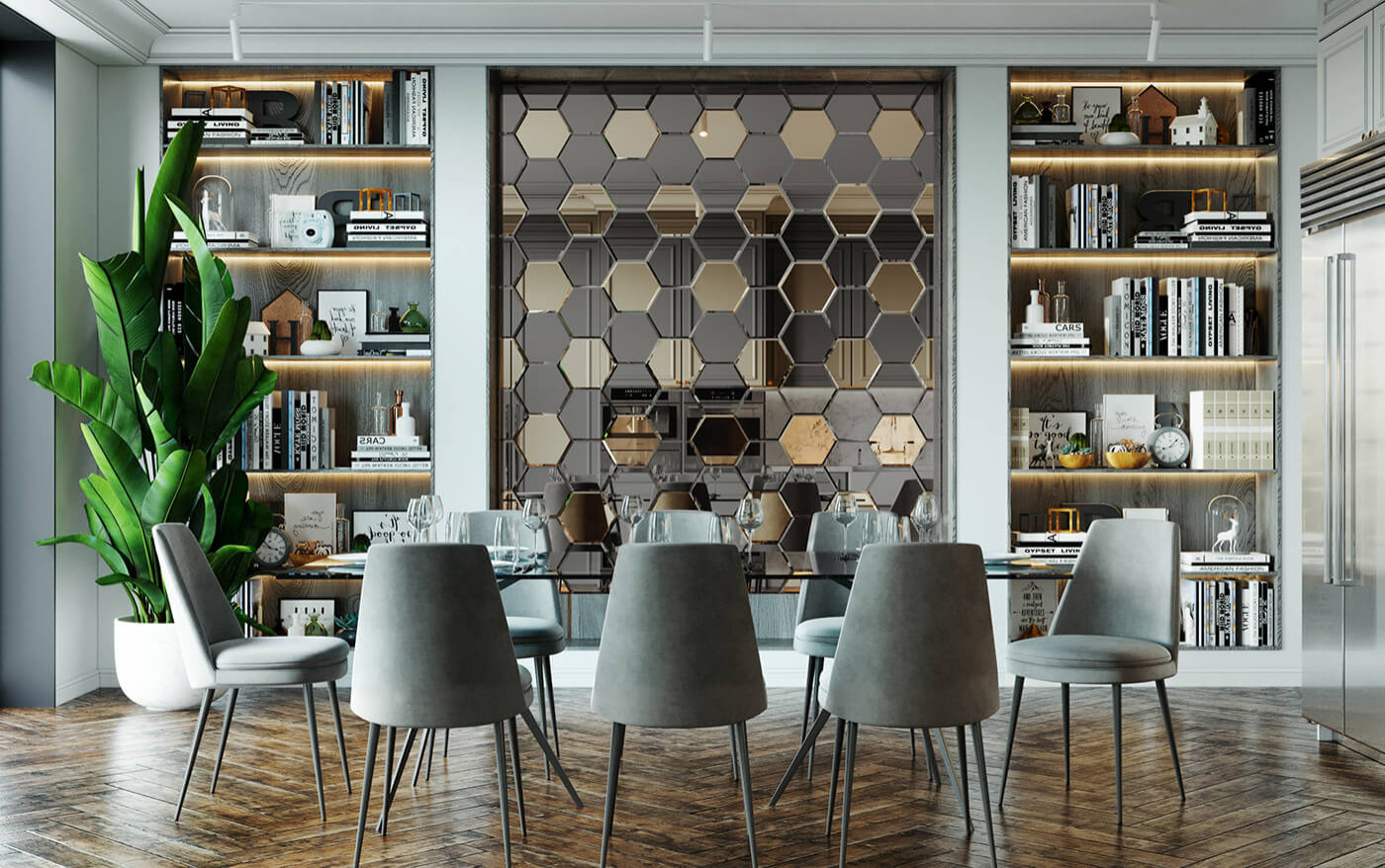 Зеркальное панно Бергамо