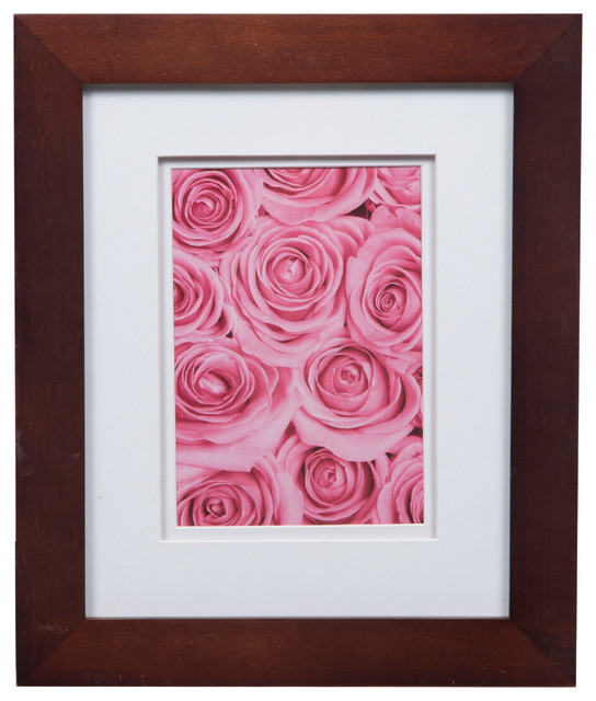 Gallery 8 X10 Wide Walnut Double Mat To 5 X7 Picture Frame