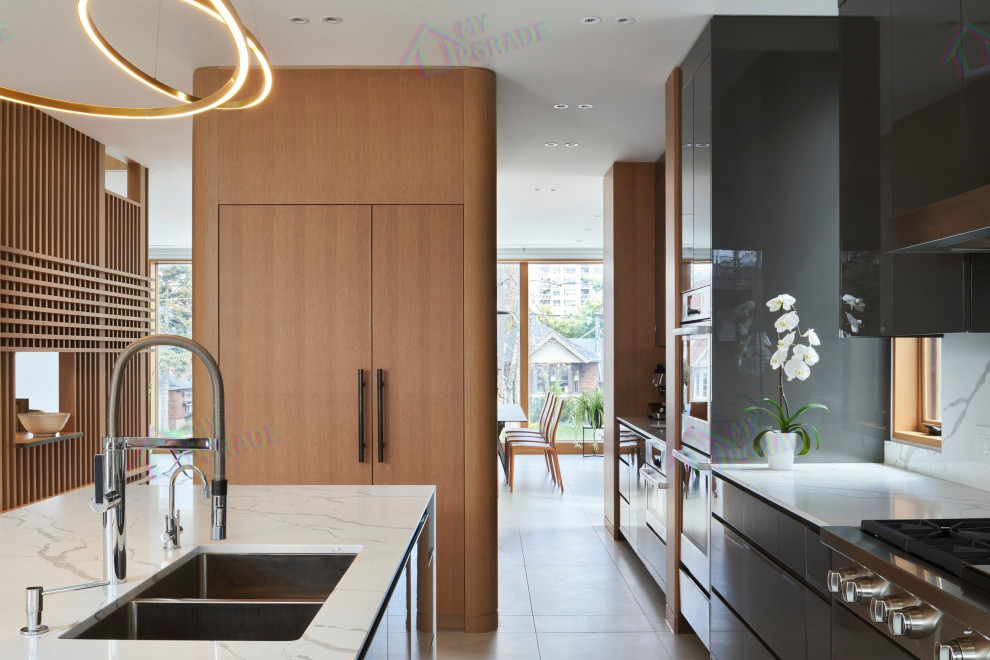 Design ideas for a modern kitchen in Vancouver.