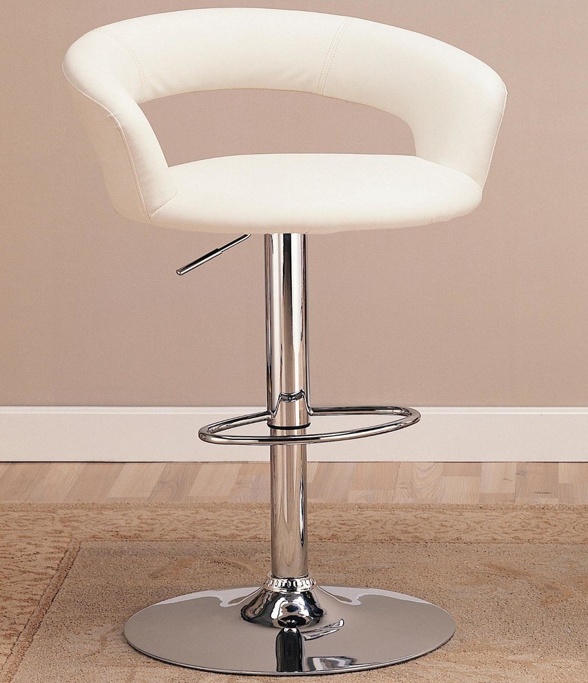 Emma Mason Signature Tiffany 29 Upholstered Bar Chair with Adjustable Height COA