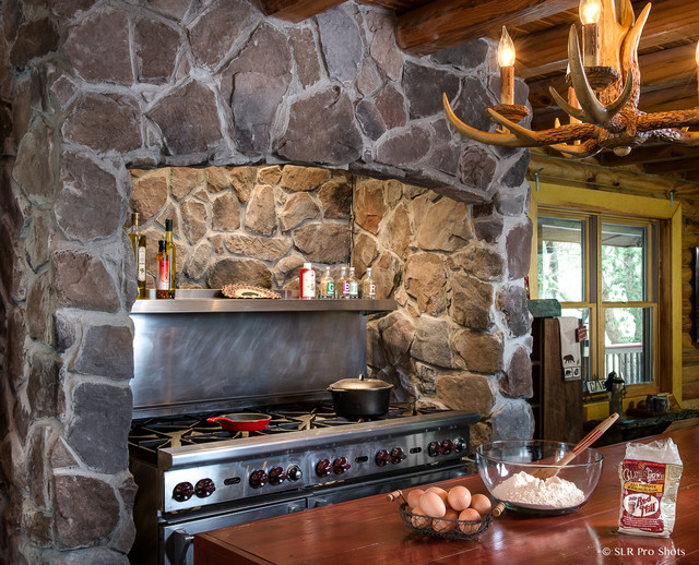 Log Cabin Kitchen rustic-kitchen
