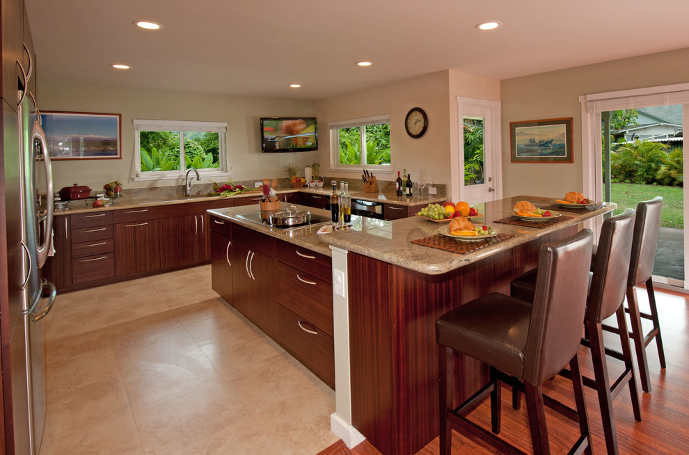 Hawaii's First NGBS Gold Home! Tropical Kitchen Hawaii by