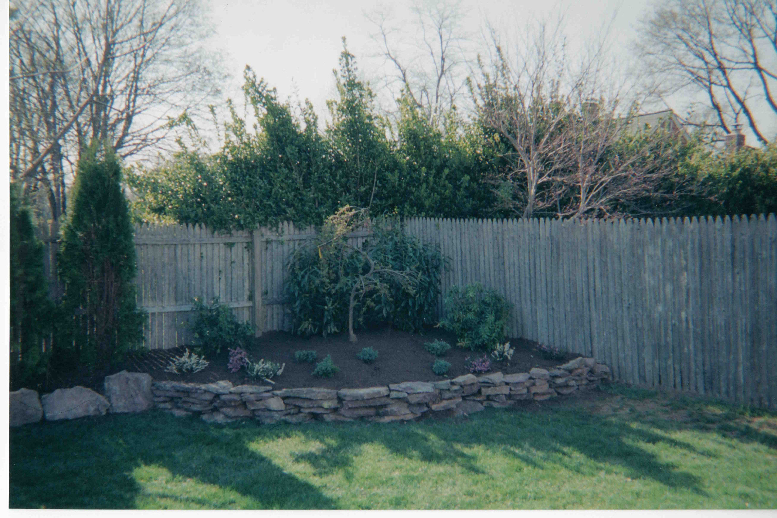 Rock Wall and small planting
