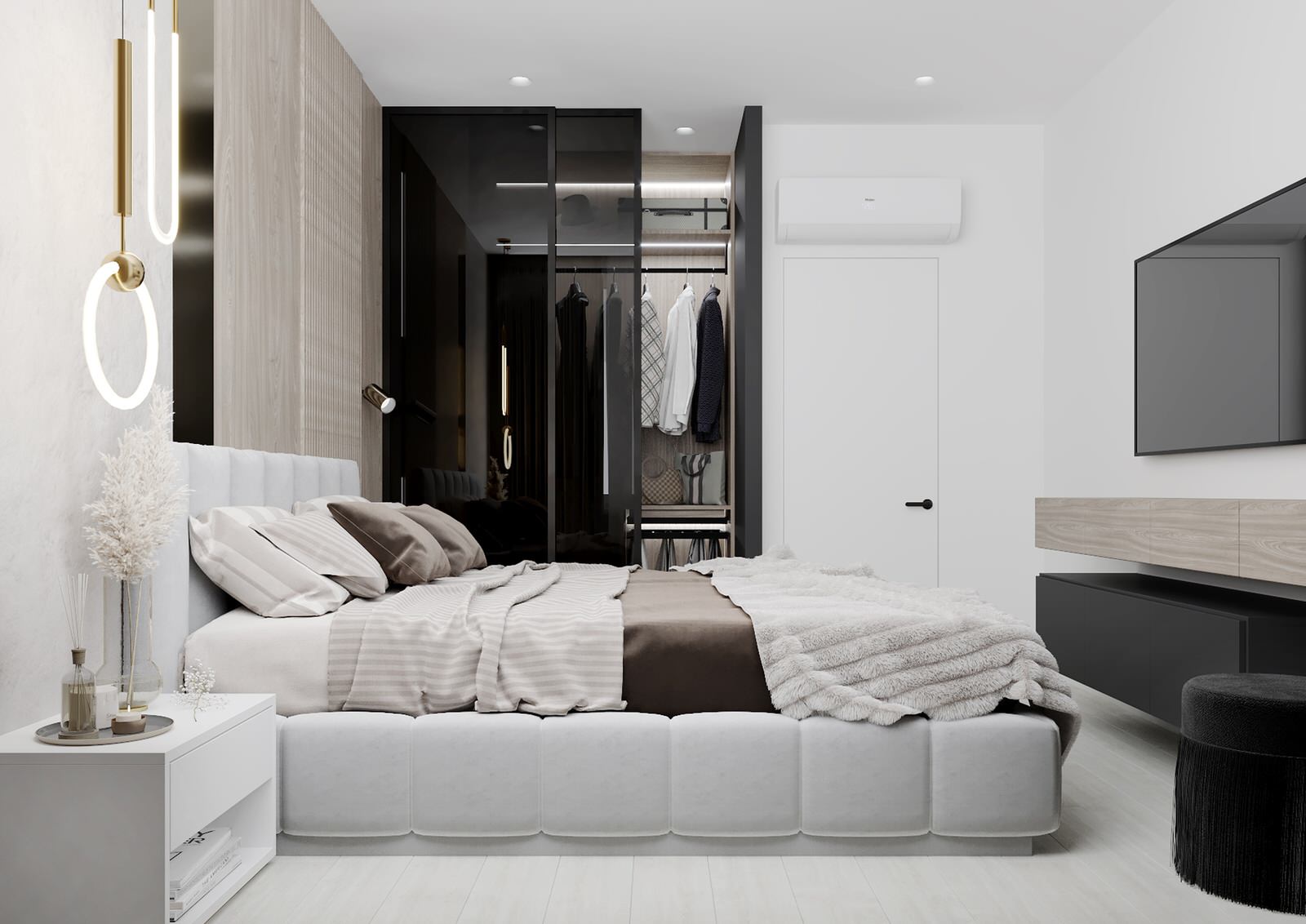 Небольшая спальня для молодой семьи