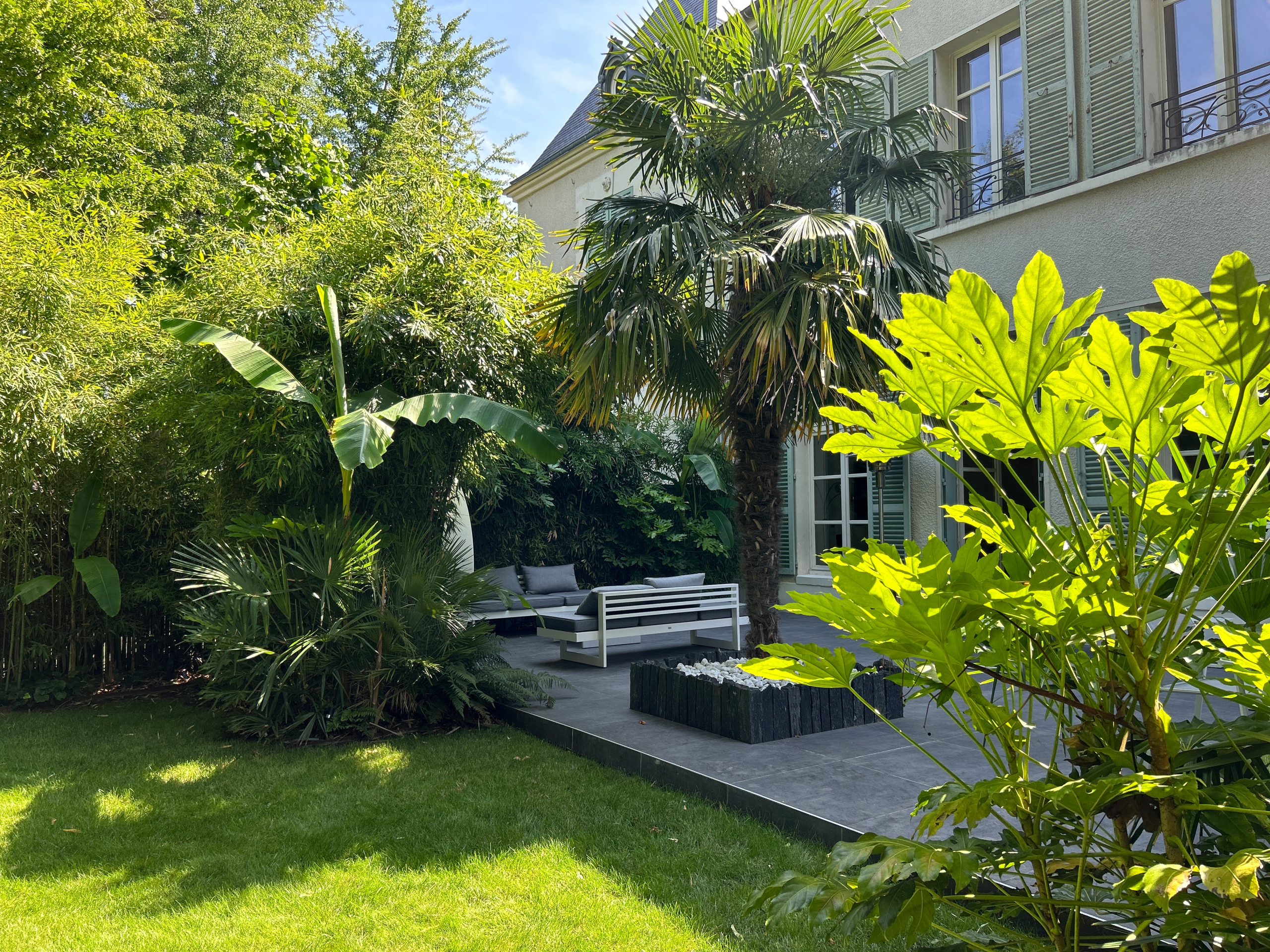 Réalisation d'un jardin tropical