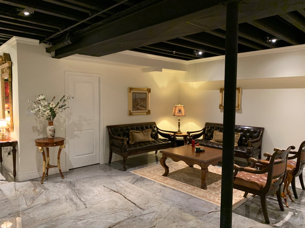 Decor for corner in basement