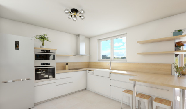 TH&Eacute; DE SAIZ - Conception de cuisine et bureau - 40m&sup2; country-kitchen