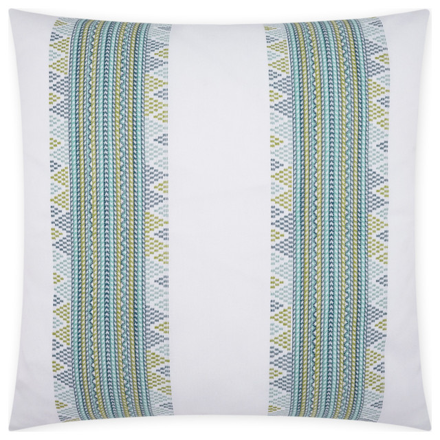 Outdoor Churro Pillow Capri, 22" x 22" Contemporary Outdoor