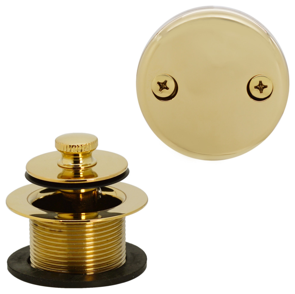 Twist & Close Tub Trim Set With TwoHole Overflow Faceplate