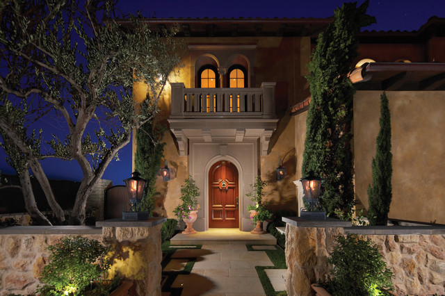 Exterior Stucco mediterran-haeuser