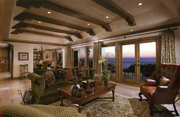Inspiration for a mediterranean living room in Orange County.