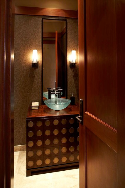 powder room - Asian - Powder Room - Hawaii - by Willman Interiors ...