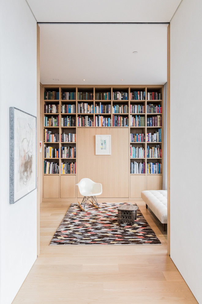 Inspiration for a contemporary family room remodel in Minneapolis