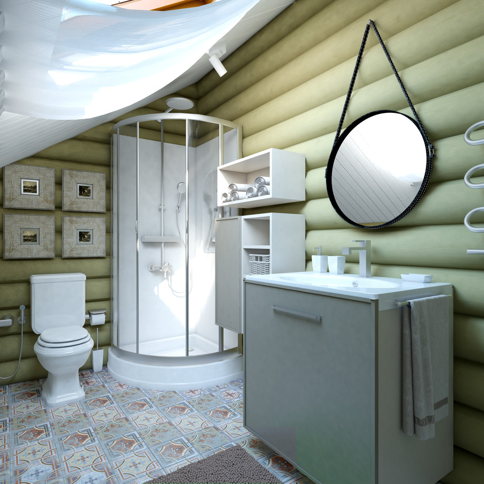 Сруб в современно-классическом стиле