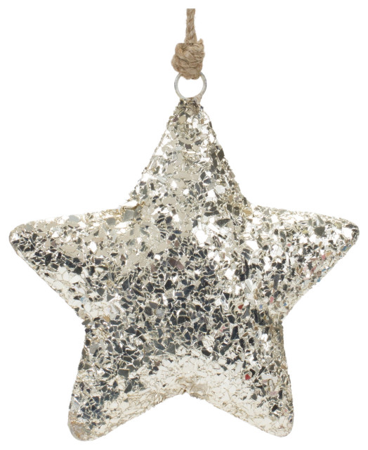 Mosaic Metal Star Ornament, Set of 4 - Rustic - Christmas Ornaments ...