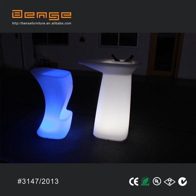 PE luminous furniture bar table