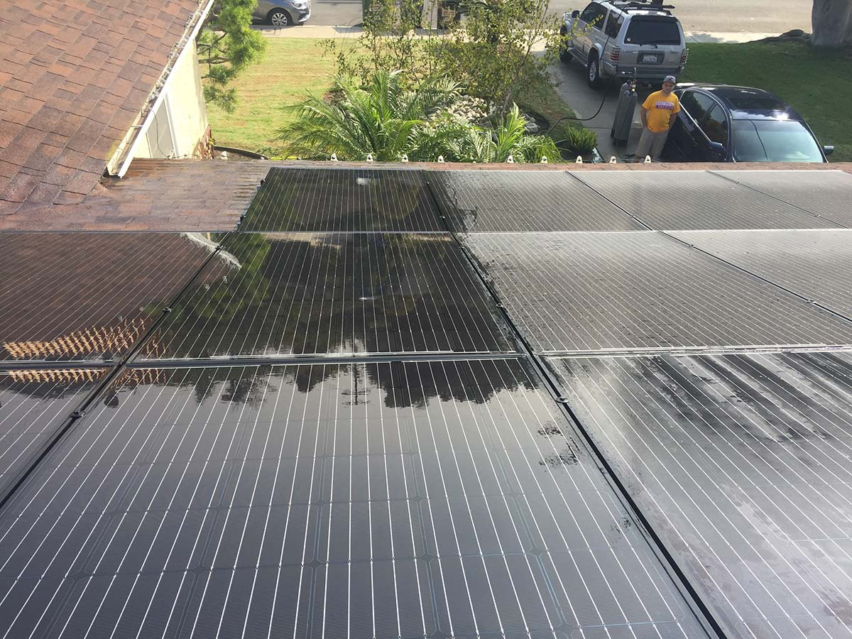 clean solar panels