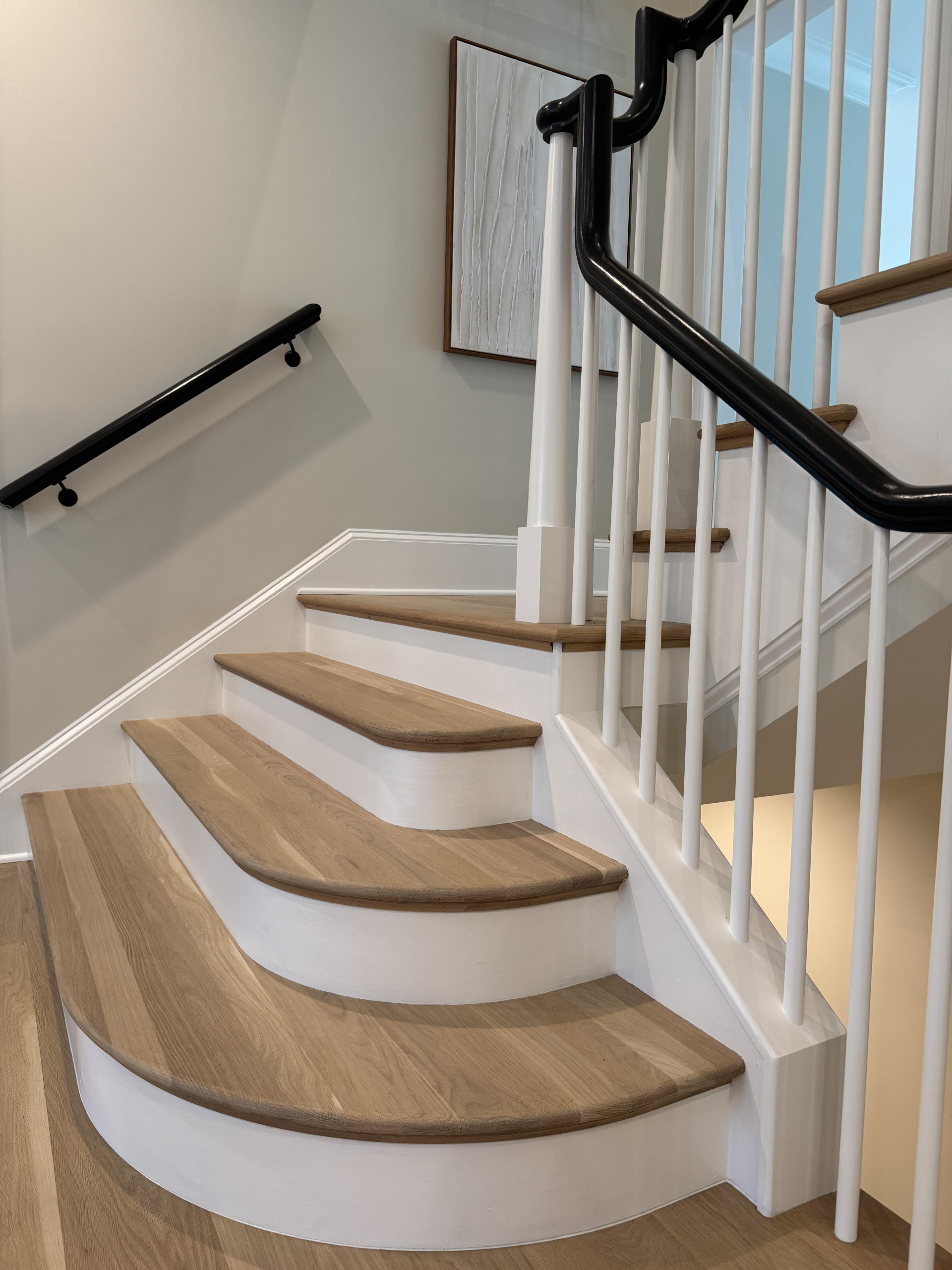 138_Elegant Double Bullnose Entry Stair, Bethesda, MD 20814