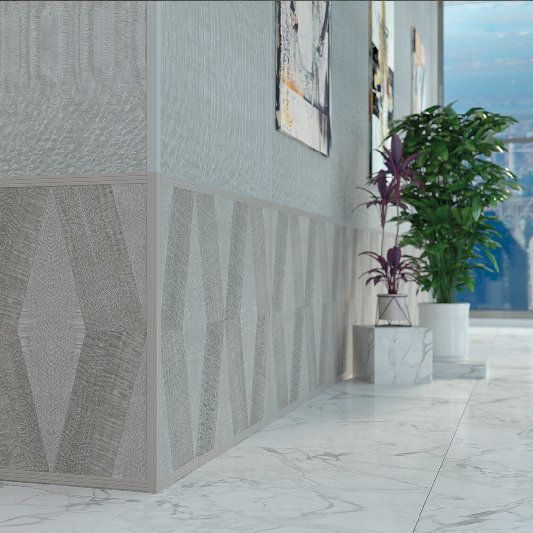 Внутрення отделка стен коридора панелями Граффито