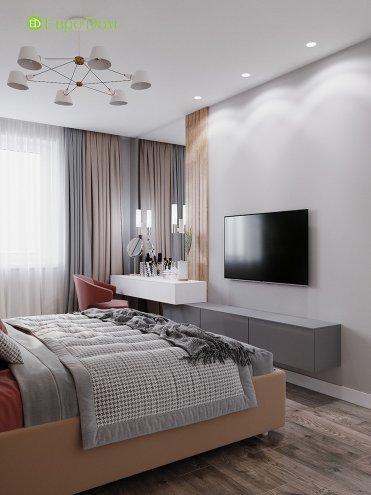 Дизайн интерьера 2-комнатной квартиры 63 кв. м в современном стиле