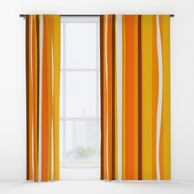 Mid Century Modern Curtains Benji Contemporary Curtains By