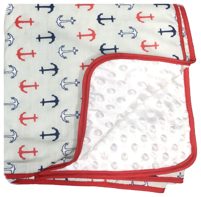 Nautical Baby Blanket Traditional Baby Blankets by Pam Grace Creations Houzz