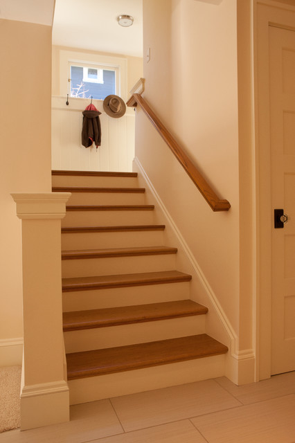 1914 Basement Conversion american-traditional-staircase