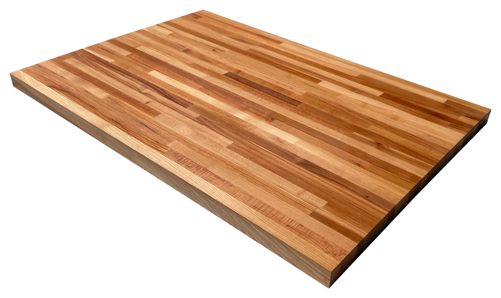 26" Deep Edge Grain Butcher Block Countertop 1.5" Thick, 26" X 24