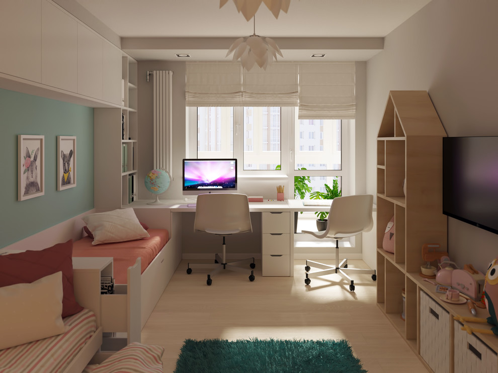 Светлая кварира с черными акцентами