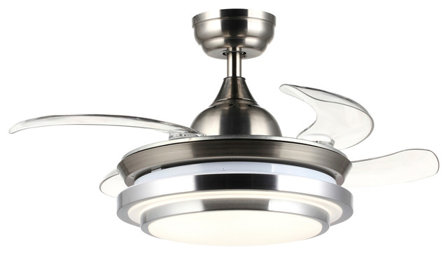 Shoptagr Rhodes Folding Blades Ceiling Fan With Light And Remote