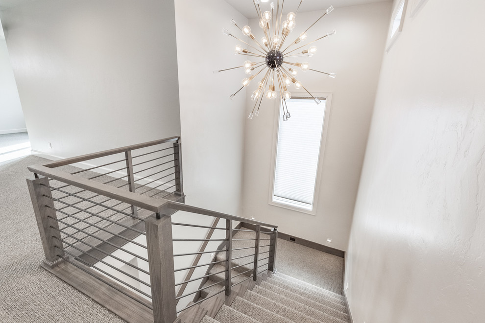 This is an example of a transitional staircase in Oklahoma City.