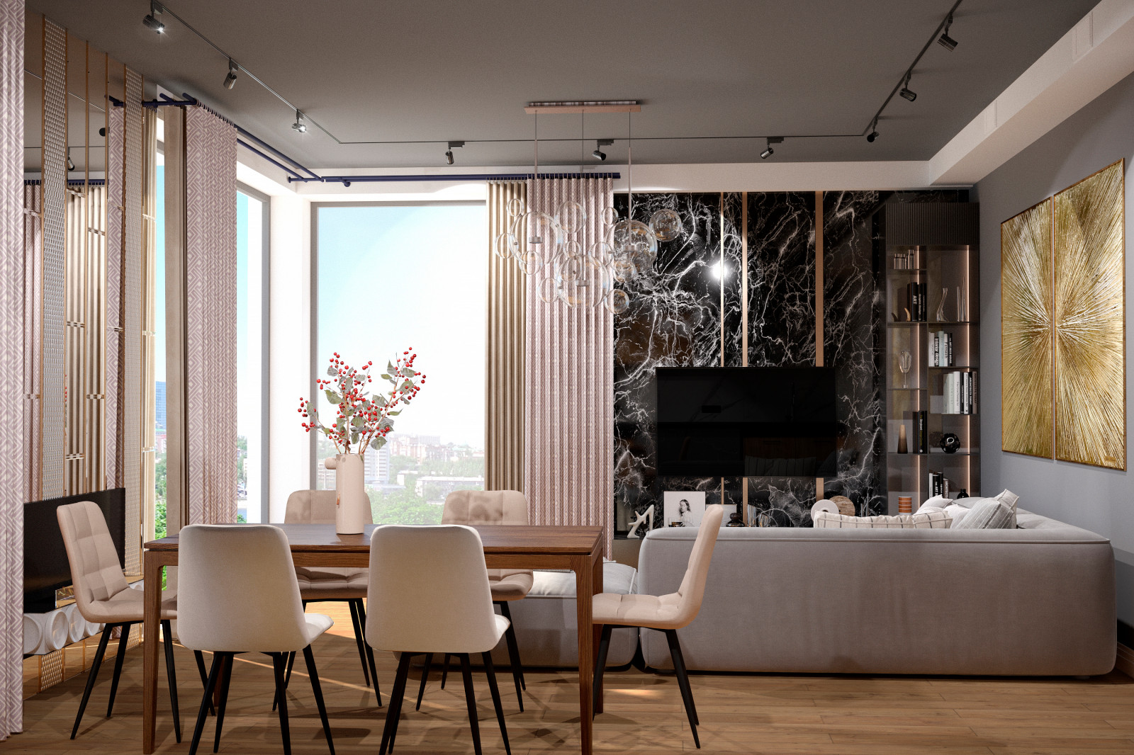 Квартира в стиле ар-нуво, ЖК "Кокос"