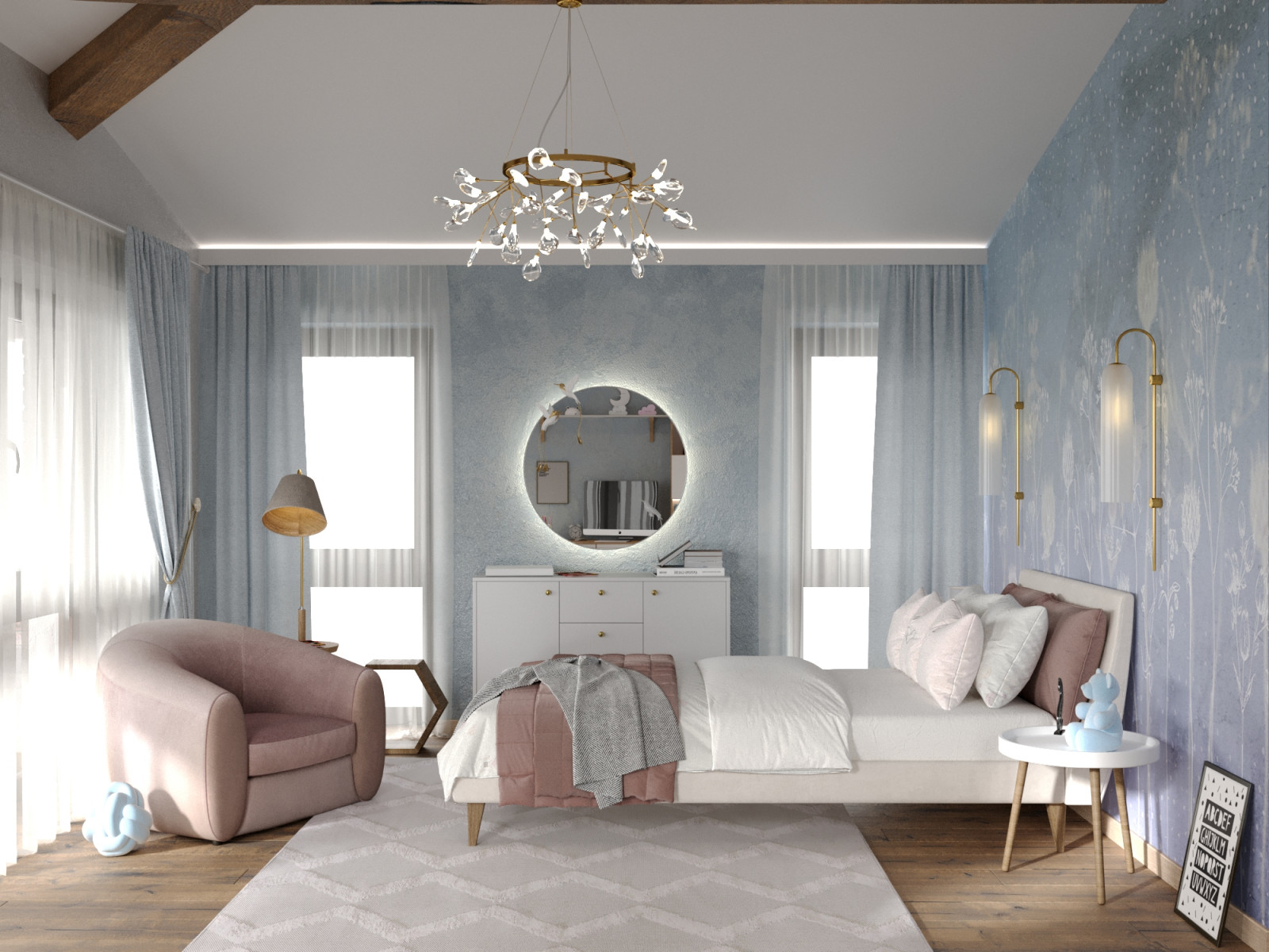 Дизайн проект интерьера загородного дома 850 м2