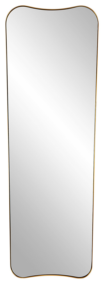 Belvoir Large Antique Brass Mirror - Transitional - Wall Mirrors - by ...
