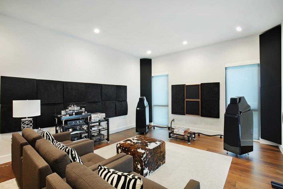 Camino Real Residence - Modern - Home Theater - Tampa - by April ...