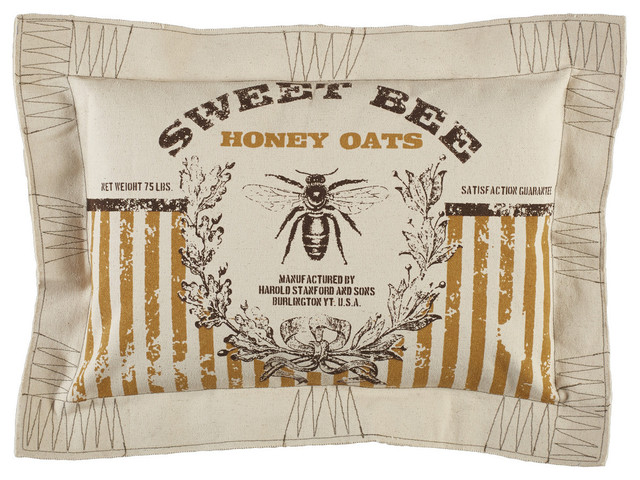 Sweet Bee Honey Oats Pillow