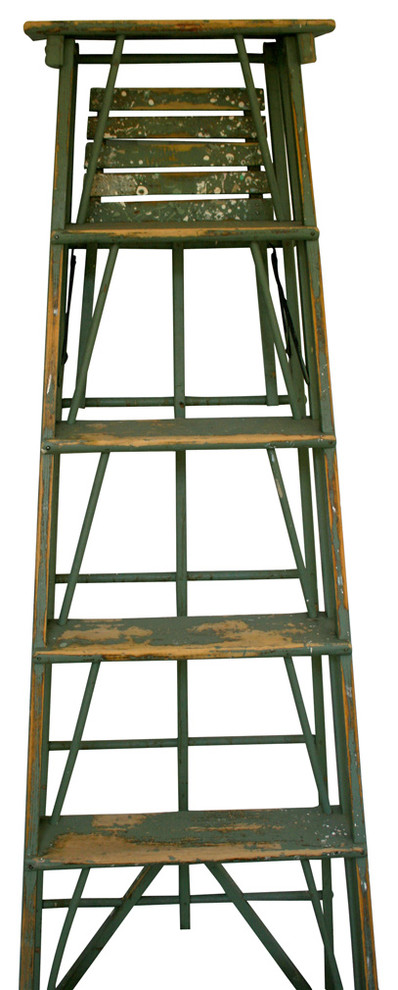Old Green Painter Ladder