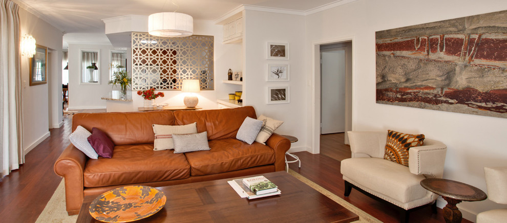 Photo of an eclectic living room in Perth.